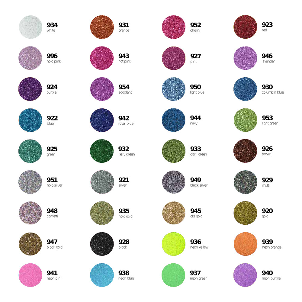 Stahls Glitter termosaldabile da intaglio