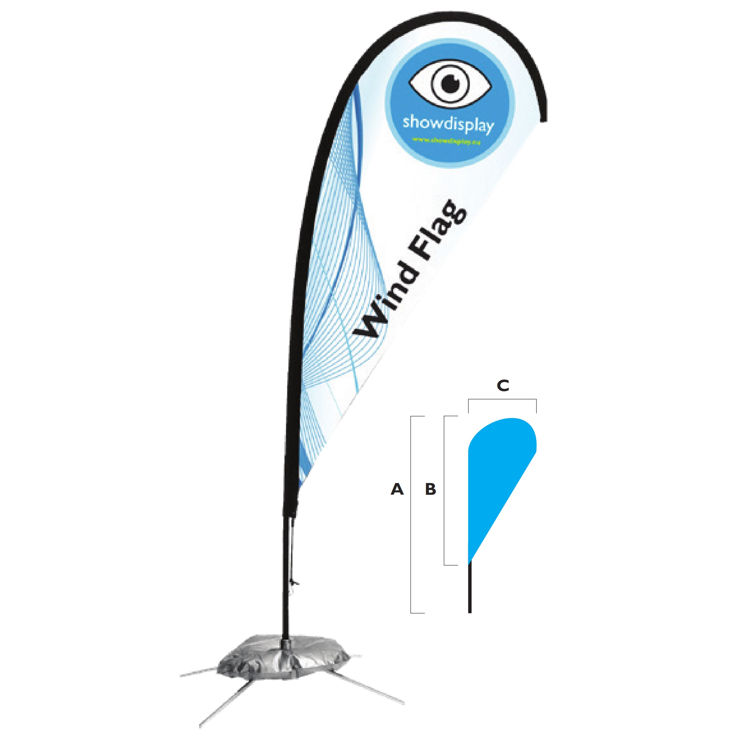 Showdisplay Wind Flag